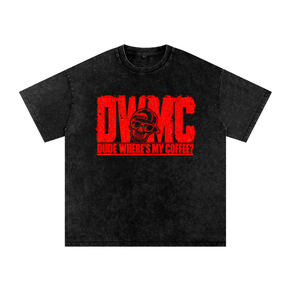 DWMC Most Wanted Oversized Cotton T-Shirt Red Logo