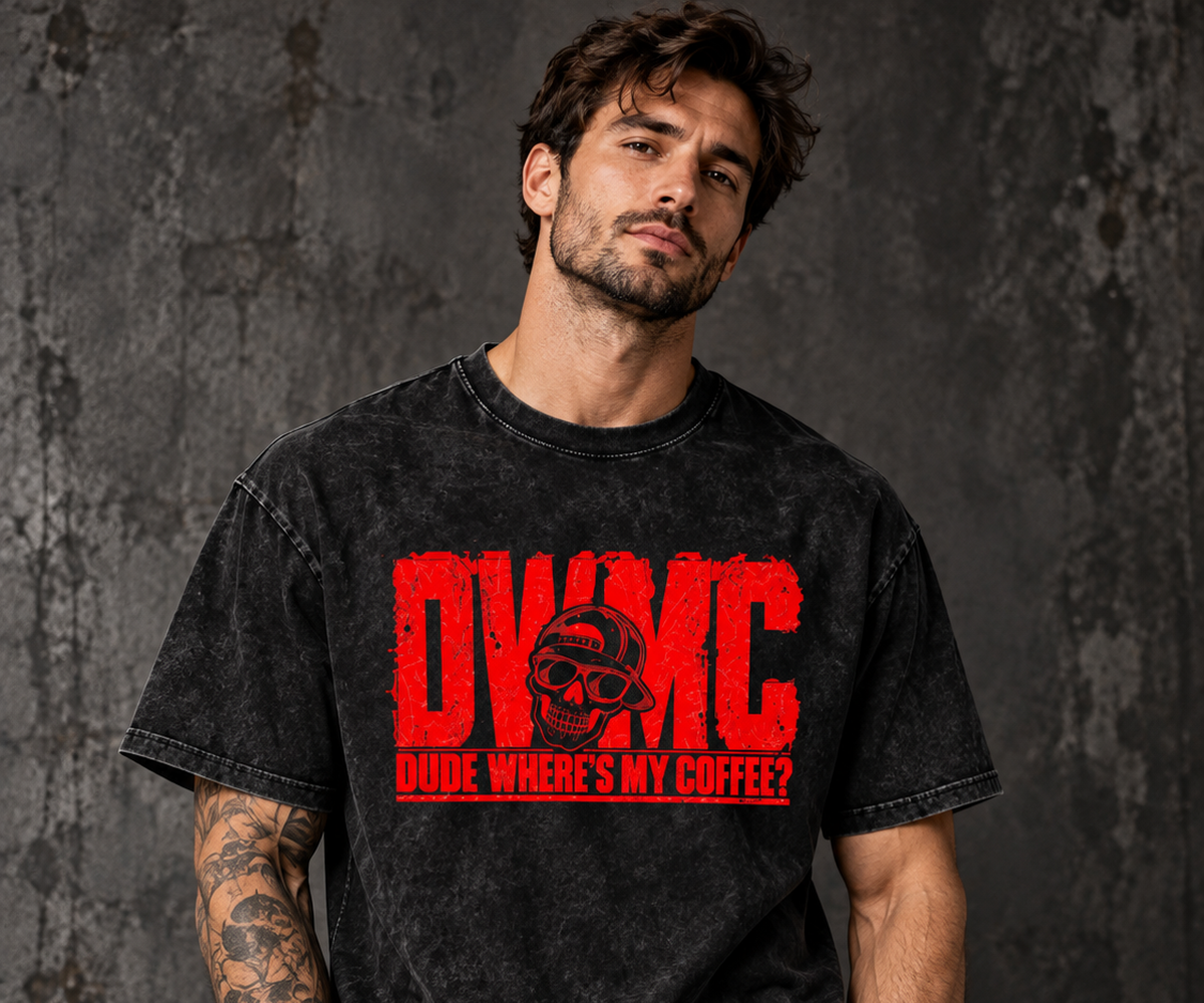 DWMC Most Wanted Oversized Cotton T-Shirt Red Logo