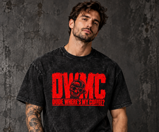 DWMC Most Wanted Oversized Cotton T-Shirt Red Logo